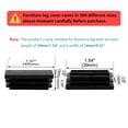 thumbnail image 2 of Unique Bargains 15 x 40mm Plastic Rectangle Ribbed Tube Inserts Furniture Glide Chair 21pcs, 2 of 7
