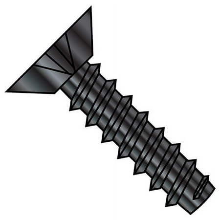 

4-24X3/16 Phillips Flat Undercut Self Tapping Screw Type B Fully Threaded Black Zinc (Pack Qty 10 000) BC-0403BPUBZ