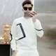 thumbnail image 2 of Ropa para hombre, jersey superior sin logotipo, sudaderas blancas para hombre, sudaderas con cremallera empalmada, sin capucha, ofertas elegantes, novedosas y sueltas, 2 of 5