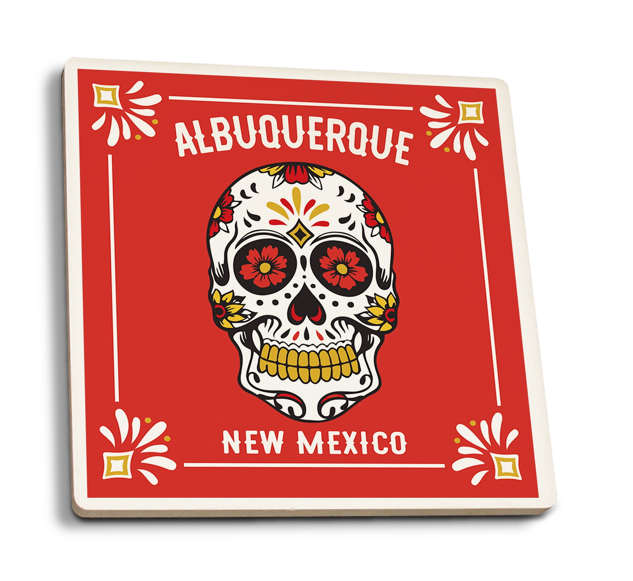 6 Pack Day Of The Dead Dish Towels - 11x11" Absorbent Sugar Skull Kitchen Cloths, Quick Dry & Reusable