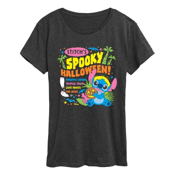 Lilo & Stitch - Stitch's Spooky Halloween - Women's Short Sleeve Graphic T-Shirt