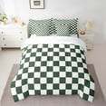 thumbnail image 2 of Erosebridal Teens Lattice Checkerd Bedding Queen Size,Buffalo Plaid Bed in a Bag Queen size,Teens Bedroom Decor,Lightweight,7 Pieces, 2 of 5