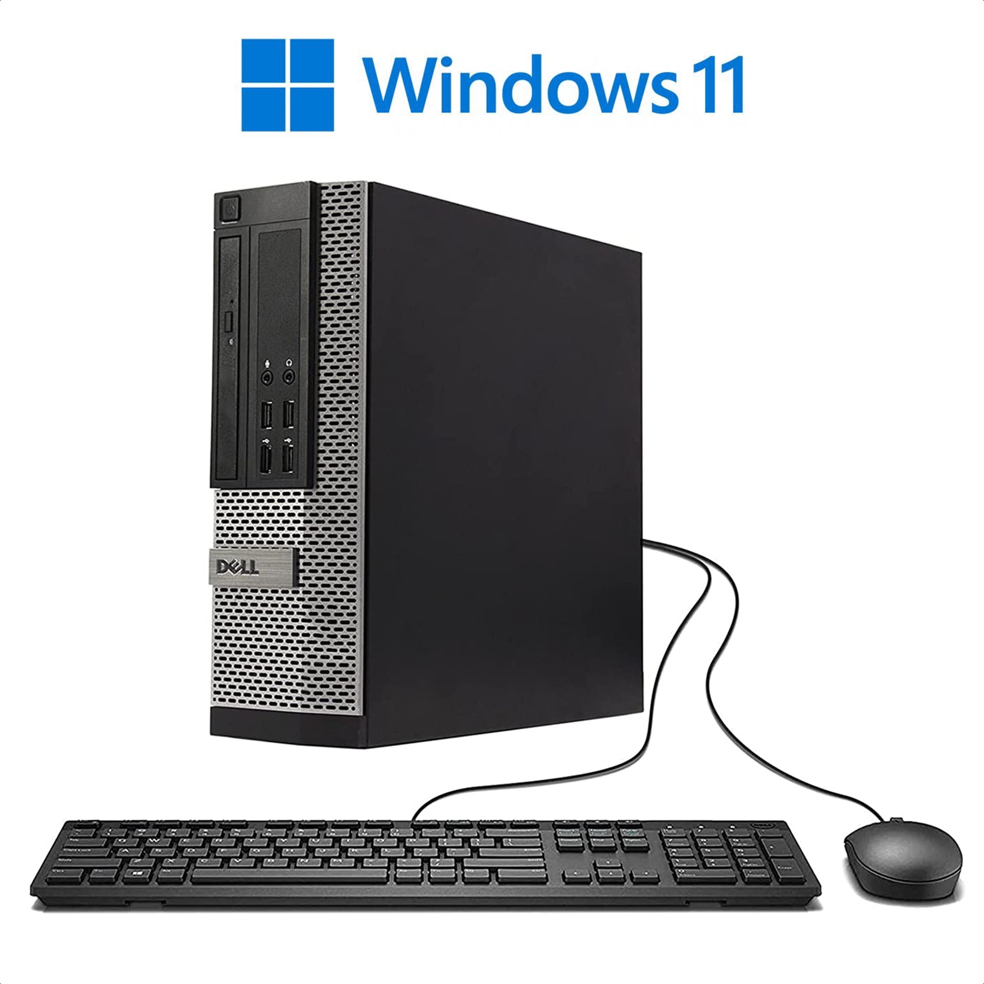 Windows 11 Pro Dell OptiPlex 3020 Desktop Computer, Intel Corei5 Dual-core (2 Core) 3.50 GHz, 8GB RAM DDR3 500GB HDD, Small Form Factor with (Monitor Not Included)