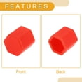 thumbnail image 6 of Unique Bargains 20 Pcs Wheel Lug Nut Bolt Rims Tire Nut Screws Dust Cap Cover Nut Protection Silicone Red 2.2x15x20mm, 6 of 7