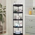 thumbnail image 4 of XGFHYJEH Storage Shelves for Kitchen, Bedroom, Bathroom, 5 Tire Plastic Shelves, Storage Shelf Rack, Storage Shelf Unit, Corner Storage Rack, Storage Racks and Shelving for Small Spaces, 4 of 6