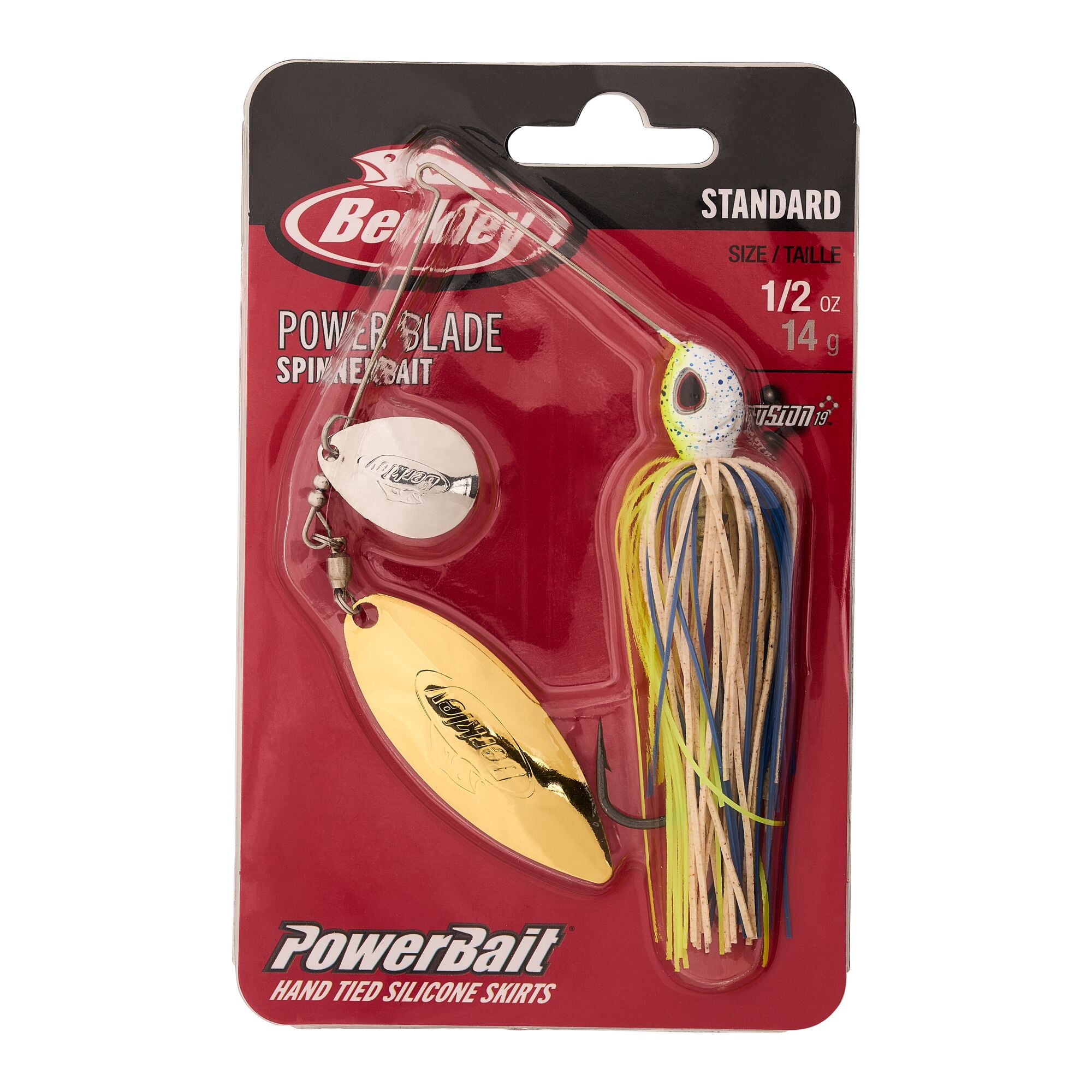 Berkley Power® Blade Standard, Spinnerbaits, Old School/Silver + Gold (1 Count)