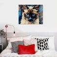 thumbnail image 5 of Orinice  Cat Canvas Print Himalayan Persian Cat Hanging Wall Art Funny Pet Oil Painting Home Decor Poster Print 20''X16'' 16x12in, 5 of 6