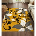 thumbnail image 4 of Luxe Weavers Modern Floral Yellow 5x7 Area Rug for Living Rooms, 4 of 7