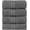Gray, variant on Elegant Comfort Turkish Cotton Hand Towel Set, 4-Pack, 16" x 28", Highly Absorbent - Soft Bathroom Towels, Aqua
