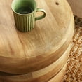 thumbnail image 5 of Ellery Round Stacked Wood Side Table in Natural, 5 of 8