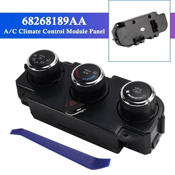 A/C Climate Control Module Panel 68268189AA for Dodge RAM 1500 2500 2013-2018