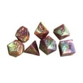 thumbnail image 2 of 7 piezas de dados poliédricos bicolores D8 D10 (0-9) D10 (10-90) D12 D20 7 dados digitales para MTG RPG favores de juguete par Hugo Dados poliédricos, 2 of 10