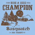 thumbnail image 3 of CafePress - Hide & Seek Champion Sasquatch T Shirt - Men's Classic Graphic T-Shirt, 3 of 4