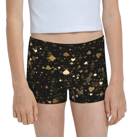 Pofeuu Casino Print Soft Cotton Girls Boyshort panties Toddler Underwear-X-Small