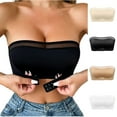 thumbnail image 2 of Fengactive Front Closure Bandeau Bra for Women Non-Slip Padded Comfortable Bras Push Up Bralette Strapless Crop Tube Top, 2 of 4