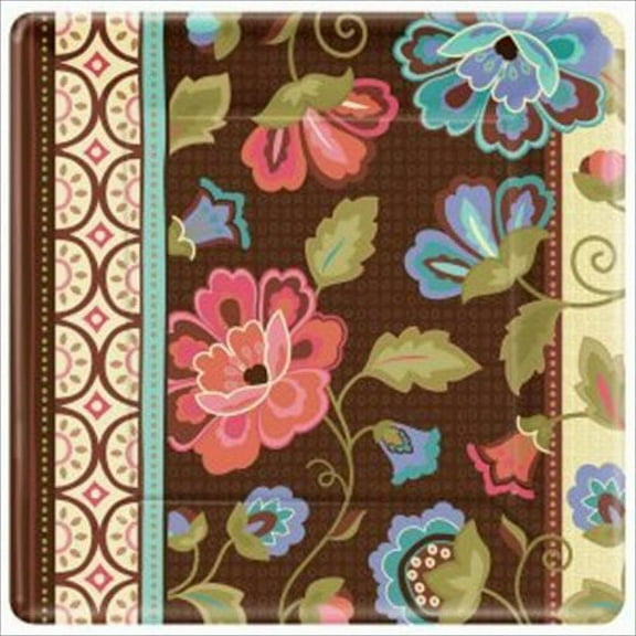 Floral Print 'Elegant Jacquard' Large Paper Plates (8ct)