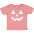 thumbnail image 3 of Inktastic Plaid Pastel Pink Pumpkin Face Halloween Decor Girls Baby T-Shirt, 3 of 5