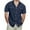 #Navy, variant on DPTALR Men's Short Sleeve Button Down Shirt,Casual Work Dress,Lightweight Summer with 2 Pockets,Blue, XXXXL