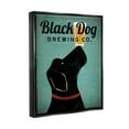 thumbnail image 3 of Stupell Industries Black Dog Brewing Antique Beer Sign Graphic Art Jet Black Floating Framed Canvas Print Wall Art, Design by Ryan Fowler, 3 of 6