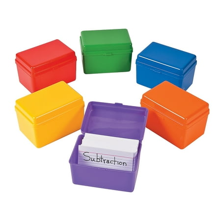 Index Card Storage Box - Educational - 12 Pieces