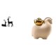 thumbnail image 1 of Estatua de reno, figura de ciervo de resina, mini estatua de animal, adorno de regalo coleccionable con material resistente al desgaste, adecuado para, 1 of 8