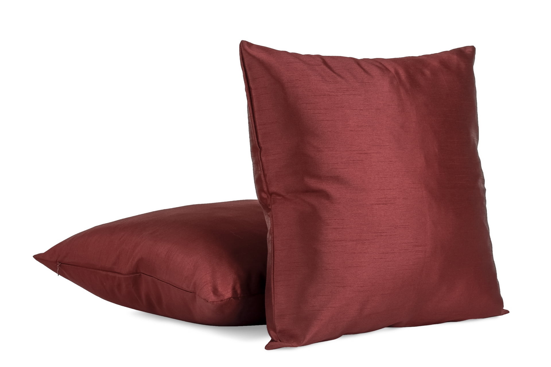 18" x 18" Decorative Throw Pillow Pack of 2 Stuffed Faux Silk Throw