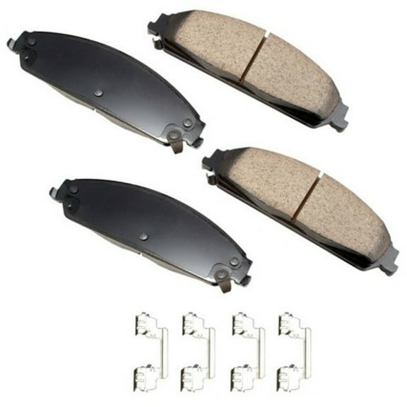 Akebono PRO-ACT Ultra-Premium Brake Pad Set, Ceramic Fits select: 2005-2006 CHRYSLER 300C, 2006-2023 DODGE CHARGER