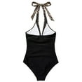 thumbnail image 5 of Sakmal Yellow Women Bathing Suits One Piece Swimsuits Cutout High Cut Swimsuit for Women 2024, 5 of 8