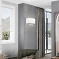 thumbnail image 4 of Livex Lighting 14" 2-Light Metal & Fabric ADA Wall Sconce in Brushed Nickel, 4 of 17