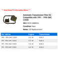 thumbnail image 2 of Automatic Transmission Filter Kit - Compatible with 1991 - 1996 GMC C3500 1992 1993 1994 1995, 2 of 2