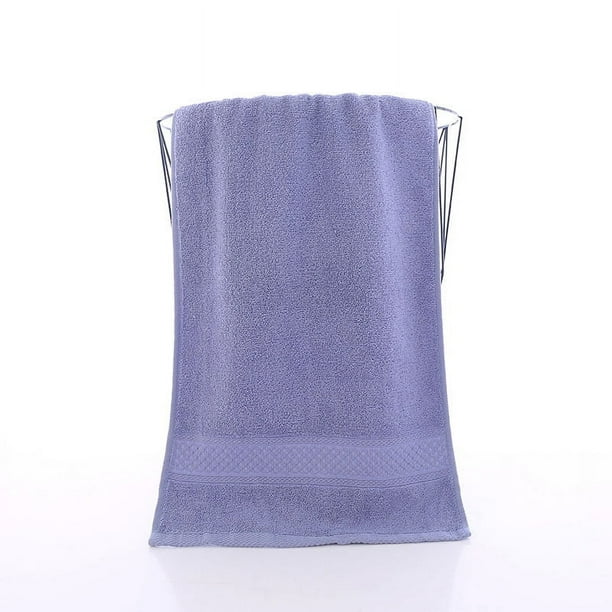 Zhuge Toallas de baño de algodón de 2 piezas, 11,81 x 11,81 pulgadas, ligeras y de secado rápido, ideales para el baño y el tocador (morado grisáceo).