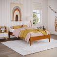 thumbnail image 1 of Pasadena 12" Twin Solid Wood Basic Platform Bed Frame in Light Toffee, 1 of 10
