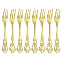Uxcell 8 Pcs Salad Forks, 5.1 Inches Stainless Steel Dessert Forks, Mirror Polished, Dishwasher Safe, Tiny Forks for Small Desserts, Cocktails, Silver