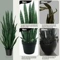 thumbnail image 4 of OLIVIVI Faux Snake Plants 3FT Tall Artificial Silk Agave Plant for Home Office Decor Indoor Outdoor Fake Lifelike Potted Plant with Wood Branches 2 pack, 4 of 12