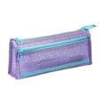 thumbnail image 2 of CuiLiyq Clear Mesh Pencil Case, Zipper Stationery Pouch, Large Capacity Transparent Pen Bag, for College, Office, and Travel Supplies Storage, 2 of 6