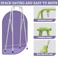 thumbnail image 3 of G TALECO GEAR 2 in 1 Jumpers and Bouncers, Swing Sets for Backyard, Foldable Toddler Swing with Soft Cushion, Purple, 3 of 9