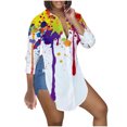 thumbnail image 2 of Ichuanyi liquidación tops para mujeres impresión casual de manga larga camisa tops ICHUANYI WER2023082207494, 2 of 9
