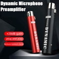 thumbnail image 2 of Reemplazo para preamplificador de micrófono dinámico DM1, amplificador de ganancia de 28 dB para micrófonos de cinta dinámicos y pasivos, color rojo, 2 of 8
