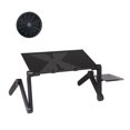 thumbnail image 3 of MesaSe Laptop Table Adjustable 15kg Notebook Stand Metal 360° Foldable Computer Holder  Rose Red  Cooling Fan, 3 of 10