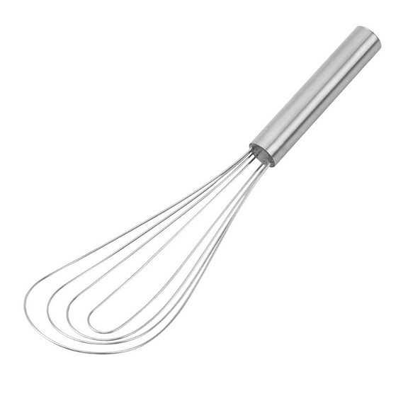 Soug 1Pc Flat Whisk, Handheld Steel Wire Whisk，Dishwasher Safe NICE New