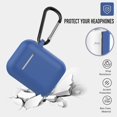 thumbnail image 2 of Coffea Protective Silicone Case with Keychain for AirPods 1 & 2 (Front LED Not Visible) (RoyalBlue), 2 of 7