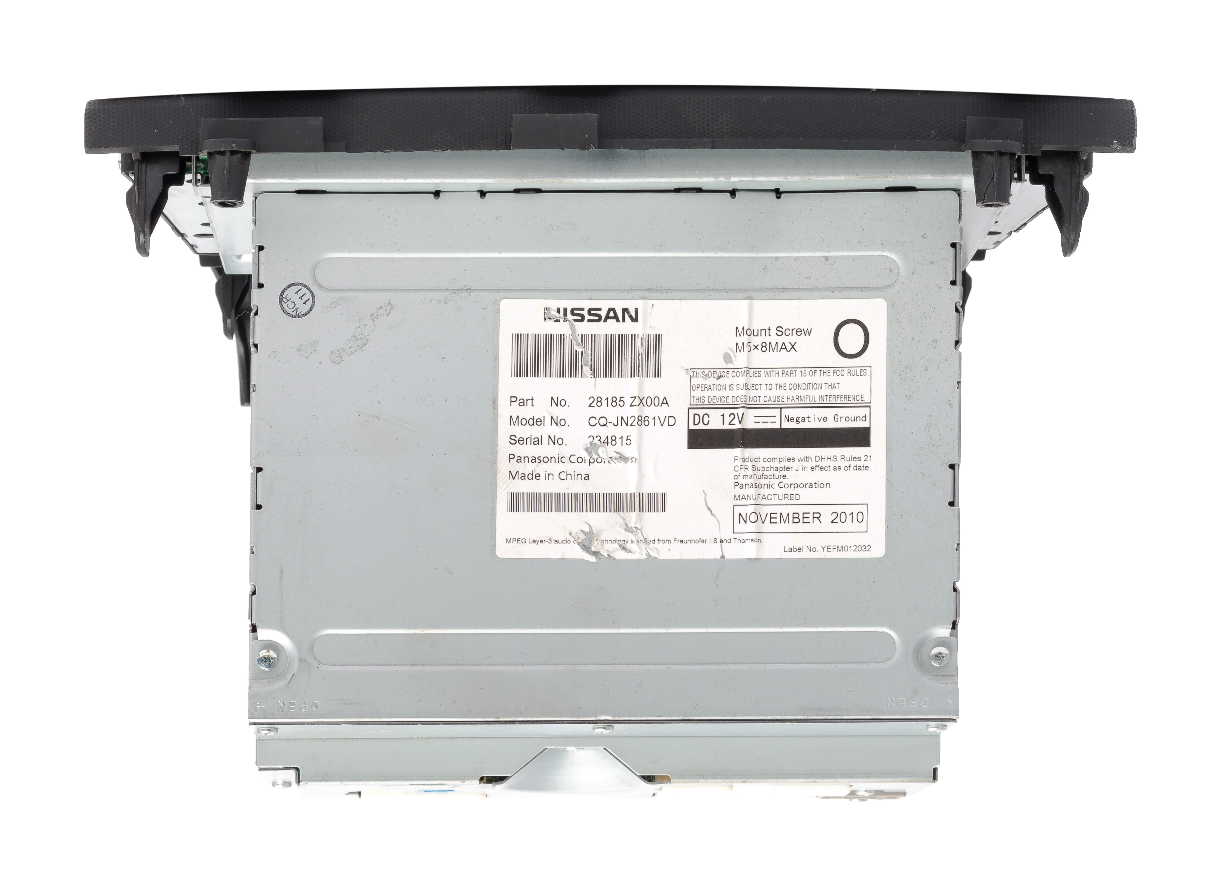 Restored 2010-13 Nissan Altima AM FM Radio AUX Single Disc CD Player 28185ZX00A OPT PY05F (Refurbished)