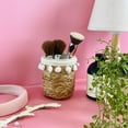 thumbnail image 4 of Girl Room Accessories Holder, Cotton Pad Holder With Lid, Basket With Lid For Boho Beachy Room Décor And Decorative Makeup Brush Storage, 4 of 11