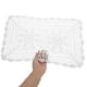 thumbnail image 3 of Mantel individual de flores de ganchillo hecho a mano, delicado cojín de encaje de algodón trenzado, ahuecado, decorativo para mesa de boda (blanco, 30 x 50 cm), 3 of 8