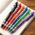 thumbnail image 4 of Solivara Colored 0.5mm Retractable Erasable Gel Pens Set Of 6 Smooth Writing No Smear For Note Taking,Purple,5.91 in, 4 of 9