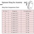 thumbnail image 5 of Anillo de ansiedad para mujeres: Artículos para aliviar la ansiedad, anillos giratorios para la ansiedad, anillos para la ansiedad para mujeres, juguetes para aliviar la ansiedad, juguetes p, 5 of 5