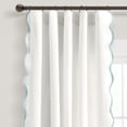 thumbnail image 2 of Paneles de cortina para ventana, decoración exuberante, estilo costero y elegante, 132 x 213 cm, color azul, 2 of 7