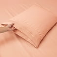 thumbnail image 3 of Clara Clark Split King Size Bed Sheets Set for Adjustable Beds - Deep Pocket 5 Piece - 1800 Hotel Luxury Soft Double Brushed Microfiber, Peach, 3 of 7