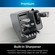 Ninja NeverDull Premium 12-Piece Knife System with Built-in Sharpener, K32012
