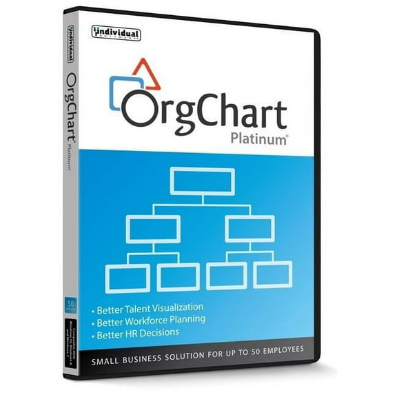 Individual Software PVE-OCPL OrgChart Platinum Small Business Solution for Up to 50 Employees Software